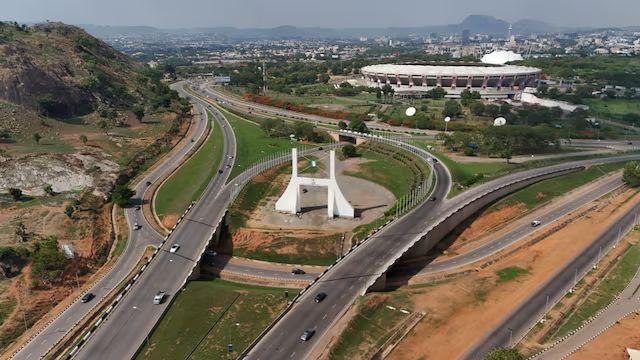 Nijerya, Abuja Şehir Kapısı'nın drone görüntüsü