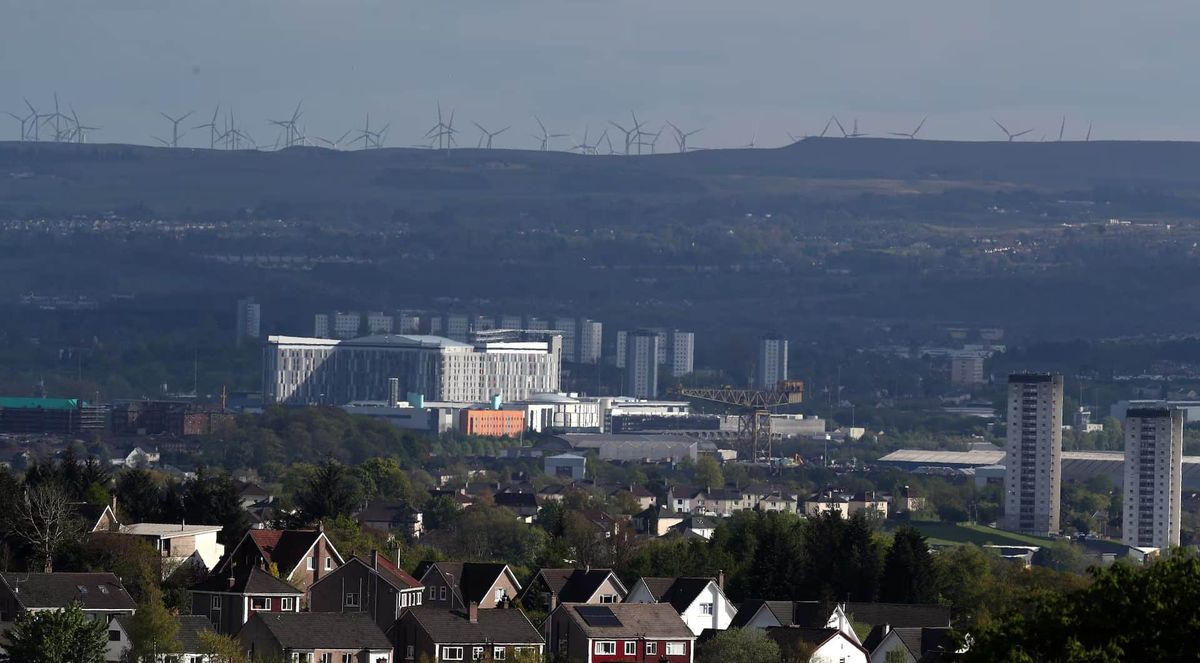 Glasgow, İskoçya, Britanya genel görünümü, 11 Mayıs 2021.