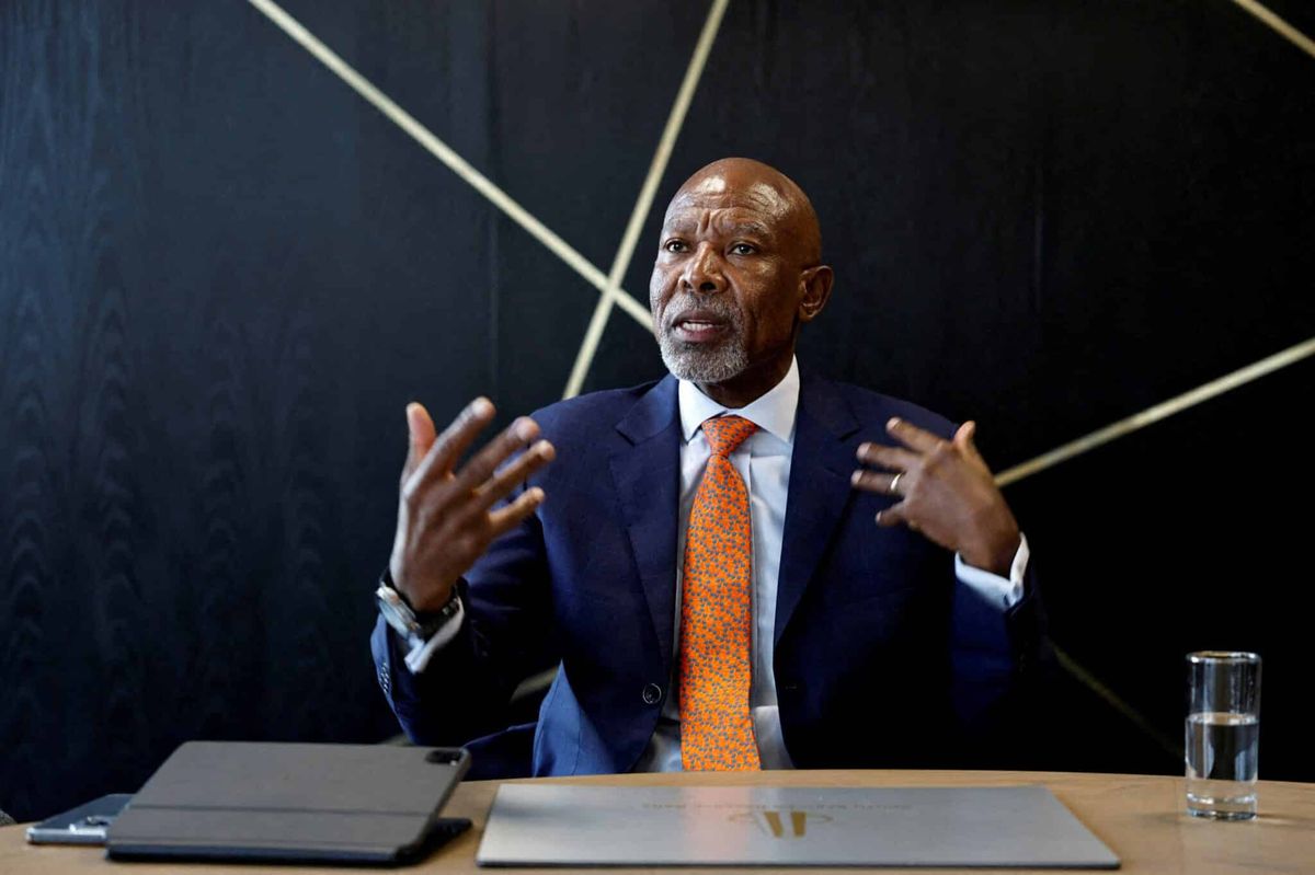 Güney Afrika Merkez Bankası Valisi Lesetja Kganyago konuşuyor.