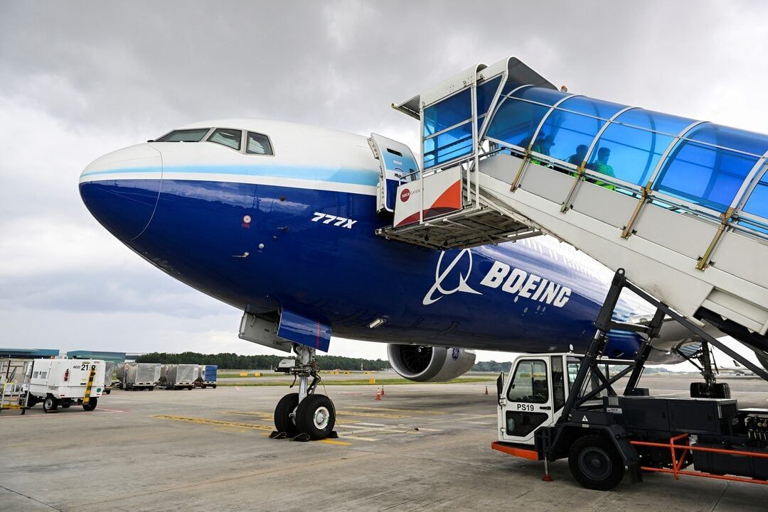 Boeing 777X test uçağı, Singapur, 13 Şubat 2022